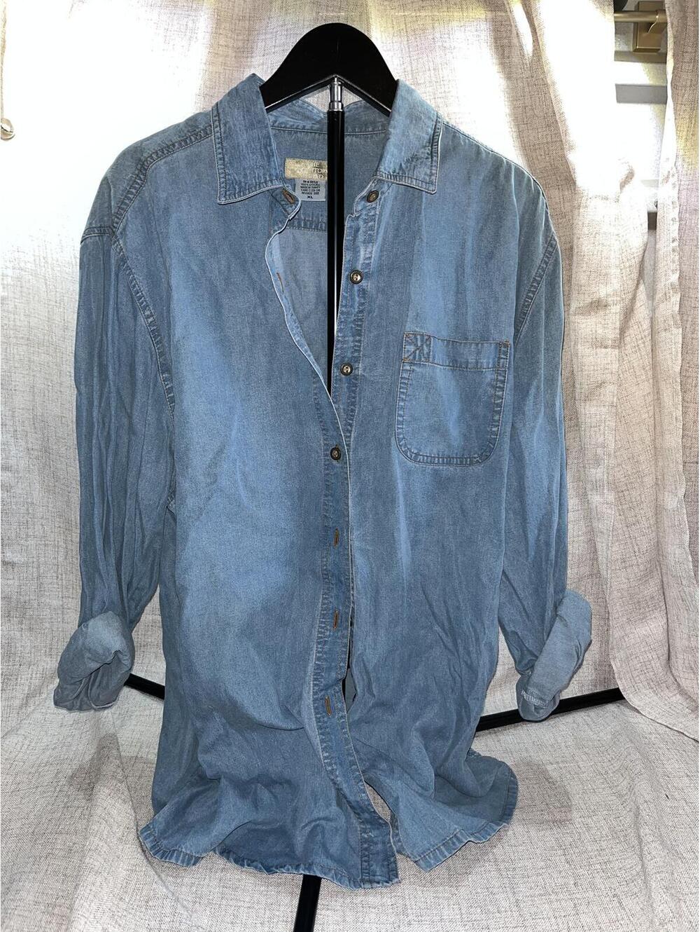 Territory Ahead Western Denim Button-Down Lyocell XL EUC